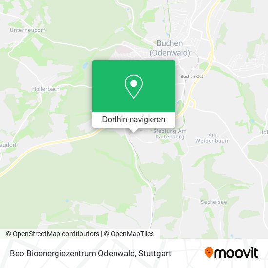 Beo Bioenergiezentrum Odenwald Karte
