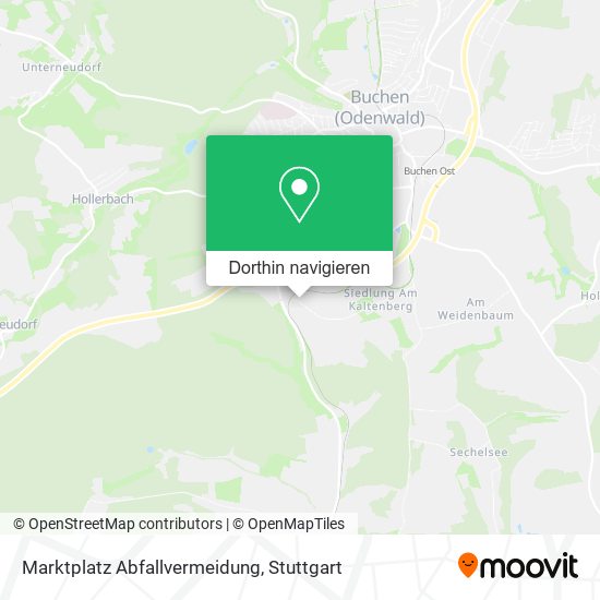 Marktplatz Abfallvermeidung Karte
