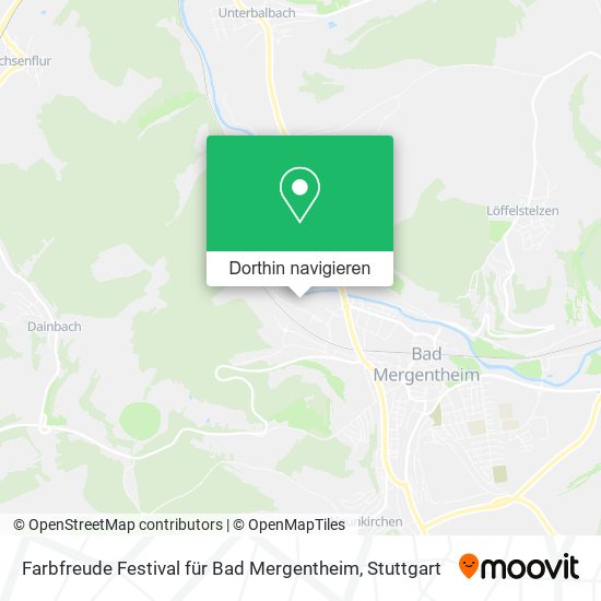 Farbfreude Festival für Bad Mergentheim Karte