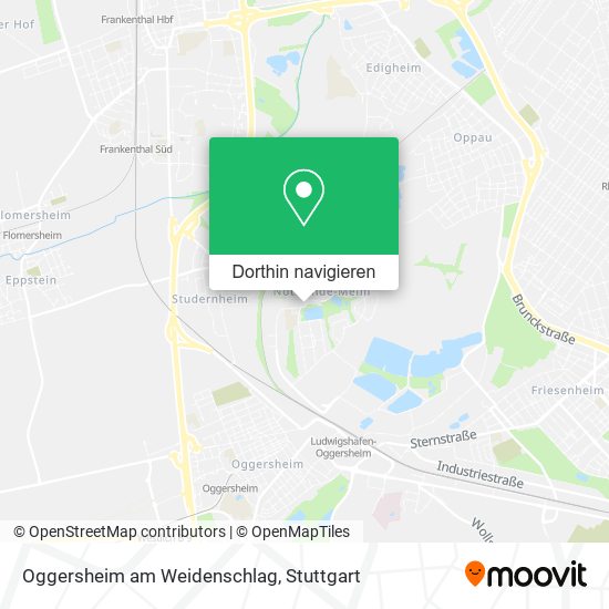 Oggersheim am Weidenschlag Karte