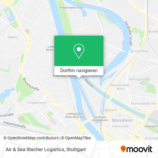 Air & Sea Stecher Logistics Karte