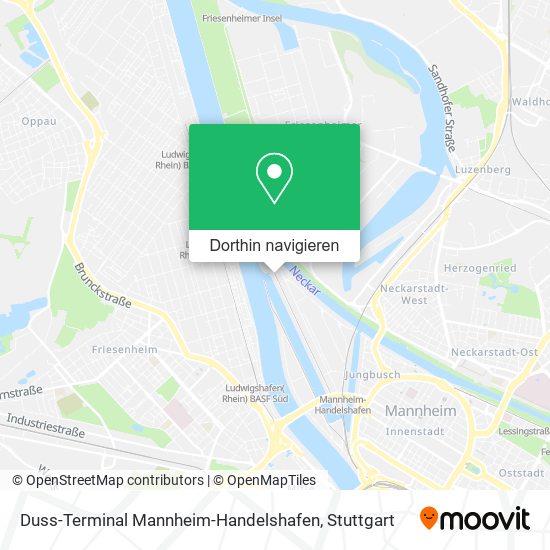 Duss-Terminal Mannheim-Handelshafen Karte