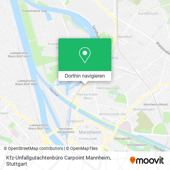 Kfz-Unfallgutachtenbüro Carpoint Mannheim Karte
