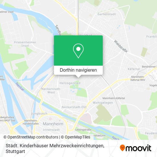 Städt. Kinderhäuser Mehrzweckeinrichtungen Karte