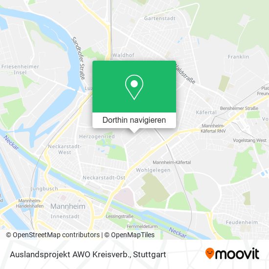 Auslandsprojekt AWO Kreisverb. Karte