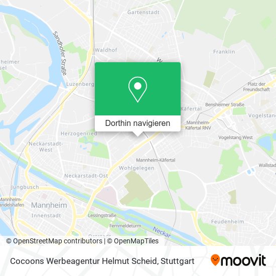Cocoons Werbeagentur Helmut Scheid Karte