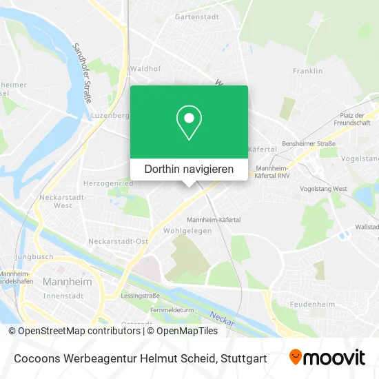 Cocoons Werbeagentur Helmut Scheid Karte