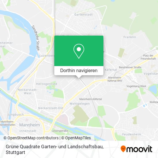 Grüne Quadrate Garten- und Landschaftsbau Karte