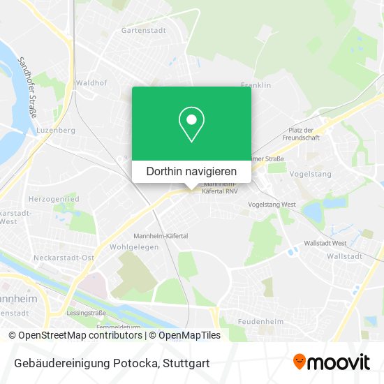 Gebäudereinigung Potocka Karte