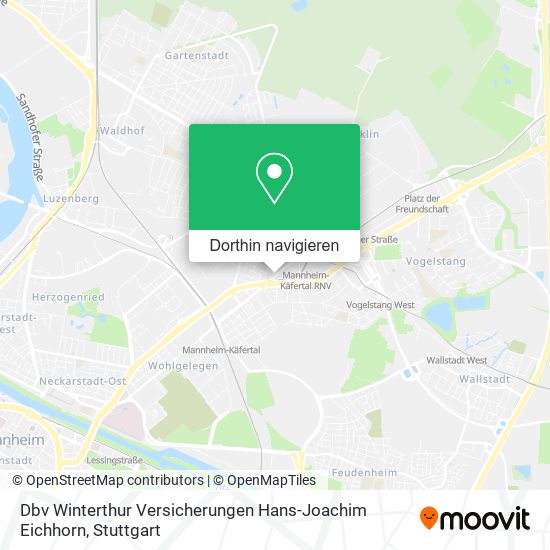 Dbv Winterthur Versicherungen Hans-Joachim Eichhorn Karte