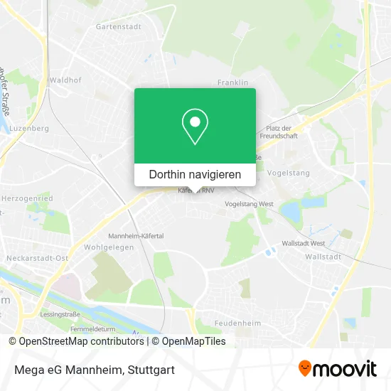 Mega eG Mannheim Karte
