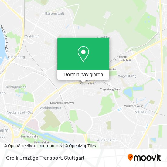 Grolli Umzüge Transport Karte