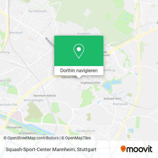 Squash-Sport-Center Mannheim Karte