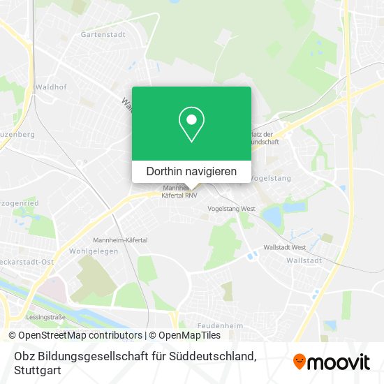 Obz Bildungsgesellschaft für Süddeutschland Karte