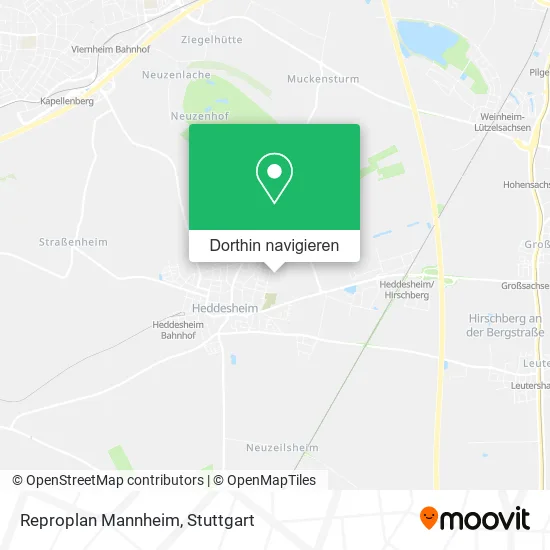 Reproplan Mannheim Karte