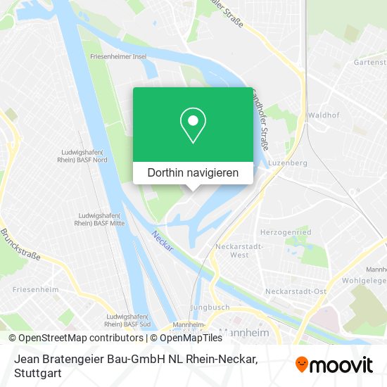 Jean Bratengeier Bau-GmbH NL Rhein-Neckar Karte