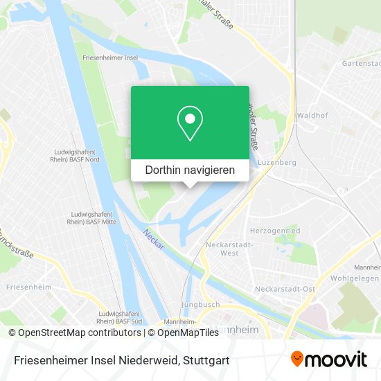 Friesenheimer Insel Niederweid Karte
