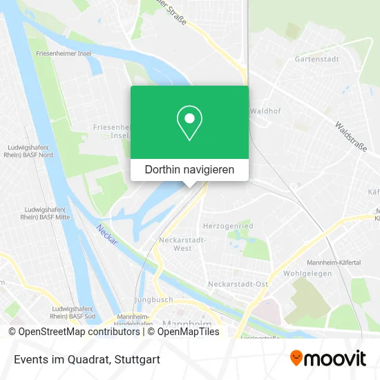 Events im Quadrat Karte