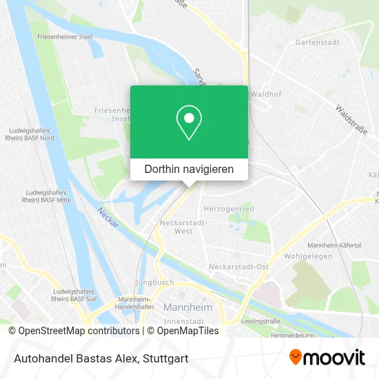 Autohandel Bastas Alex Karte