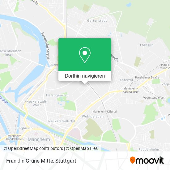 Franklin Grüne Mitte Karte