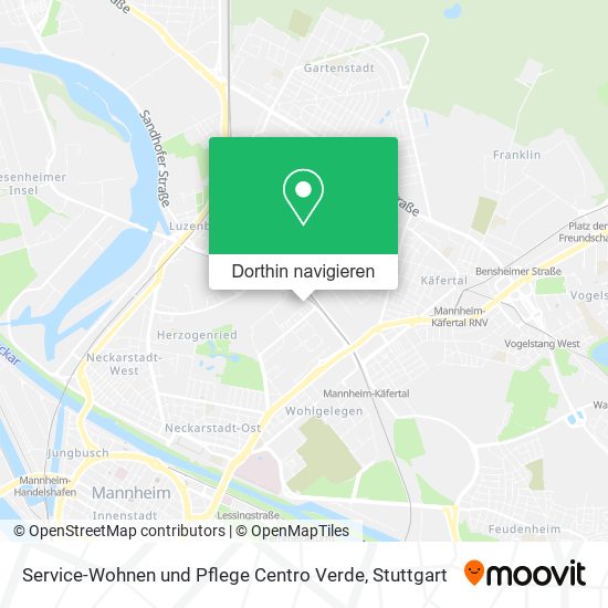 Service-Wohnen und Pflege Centro Verde Karte