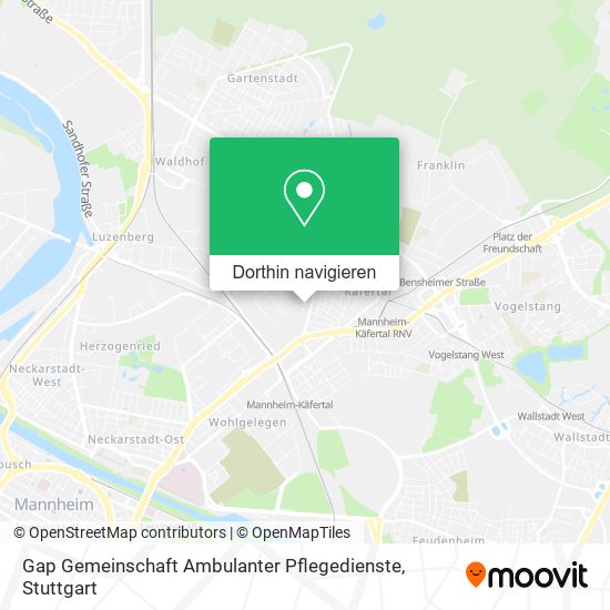 Gap Gemeinschaft Ambulanter Pflegedienste Karte