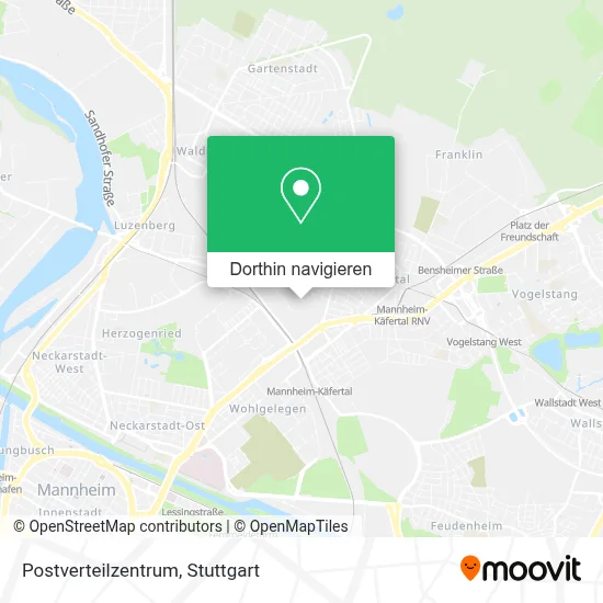 Postverteilzentrum Karte