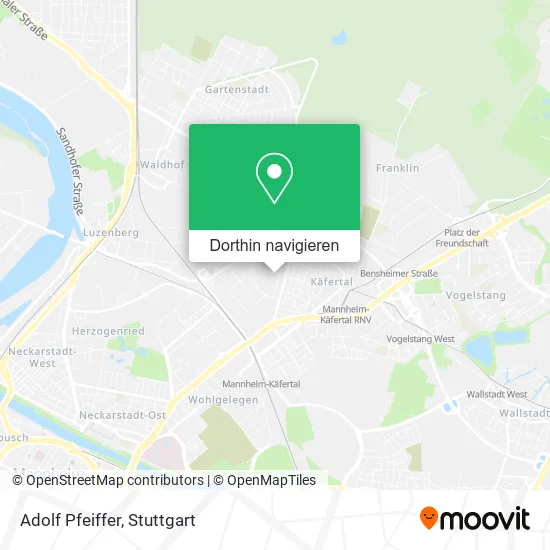 Adolf Pfeiffer Karte