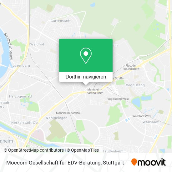 Moccom Gesellschaft für EDV-Beratung Karte