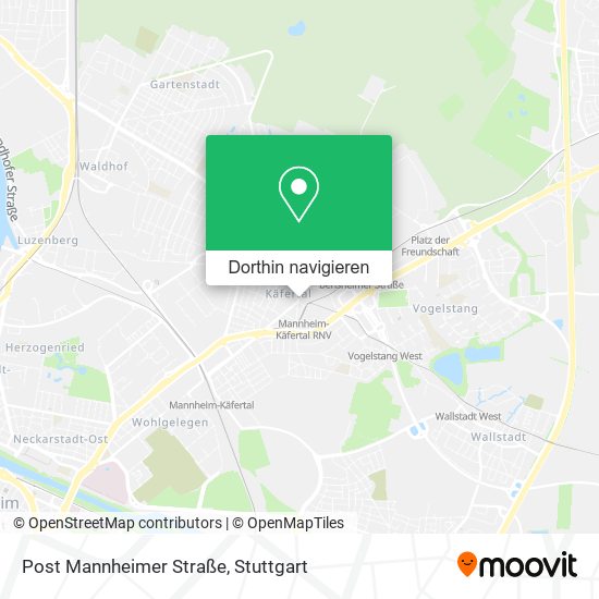 Post Mannheimer Straße Karte