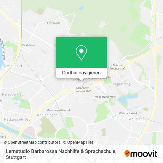 Lernstudio Barbarossa Nachhilfe & Sprachschule Karte