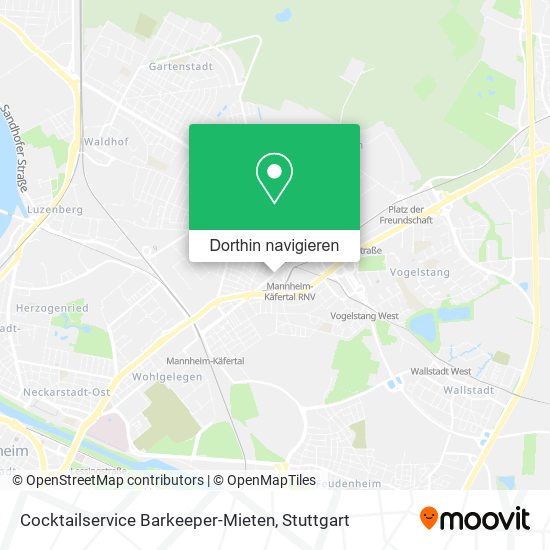 Cocktailservice Barkeeper-Mieten Karte