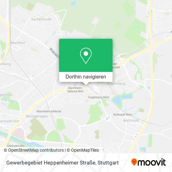 Gewerbegebiet Heppenheimer Straße Karte
