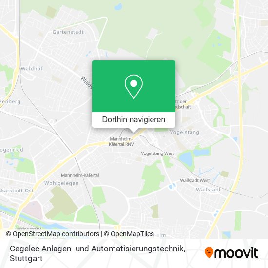 Cegelec Anlagen- und Automatisierungstechnik Karte