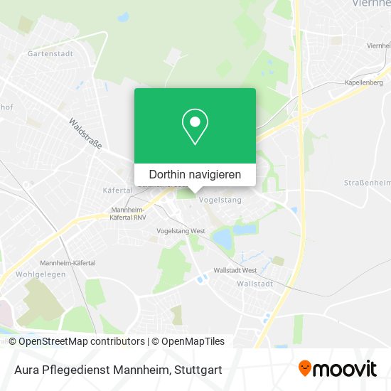 Aura Pflegedienst Mannheim Karte