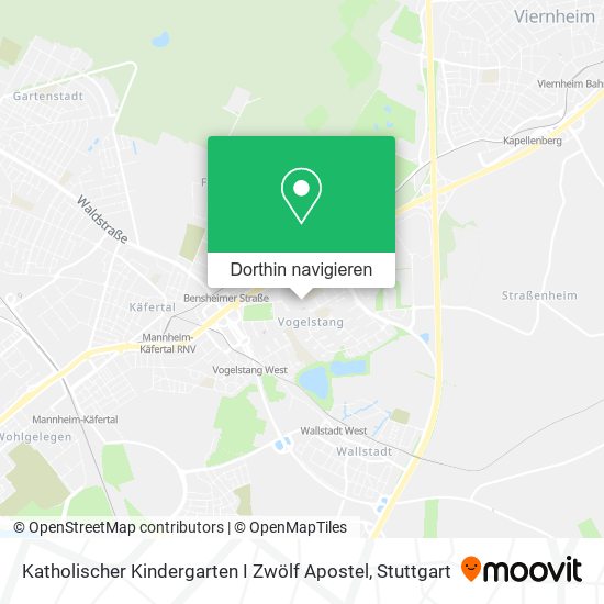Katholischer Kindergarten I Zwölf Apostel Karte
