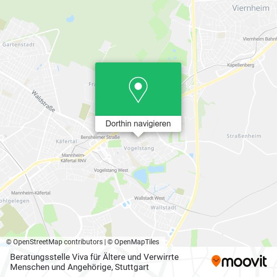 Beratungsstelle Viva für Ältere und Verwirrte Menschen und Angehörige Karte