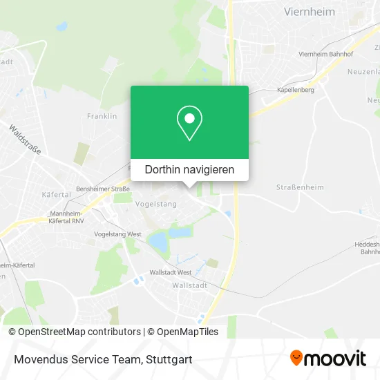 Movendus Service Team Karte