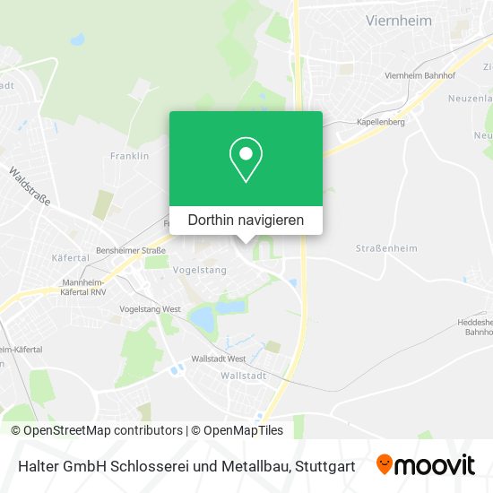 Halter GmbH Schlosserei und Metallbau Karte