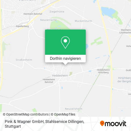 Pink & Wagner GmbH, Stahlservice Dillingen Karte