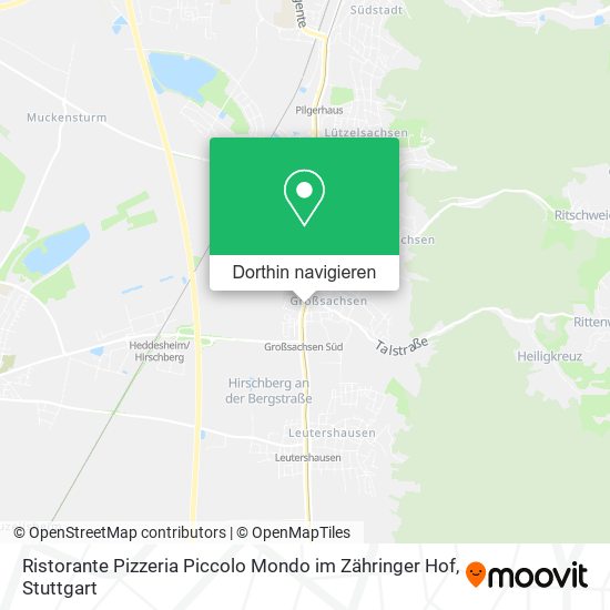 Ristorante Pizzeria Piccolo Mondo im Zähringer Hof Karte