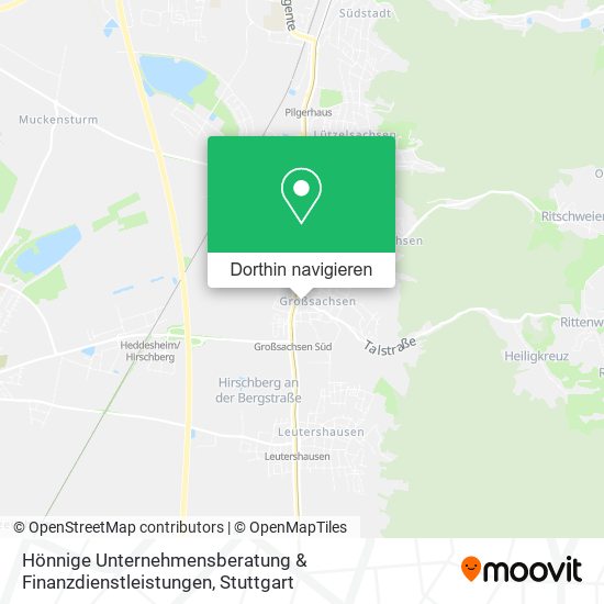 Hönnige Unternehmensberatung & Finanzdienstleistungen Karte