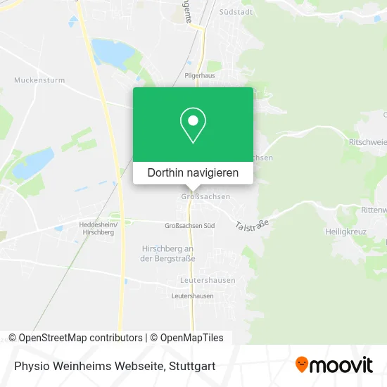Physio Weinheims Webseite Karte