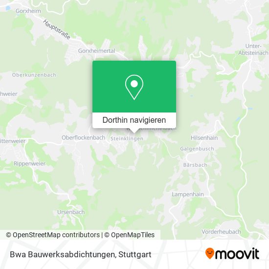 Bwa Bauwerksabdichtungen Karte