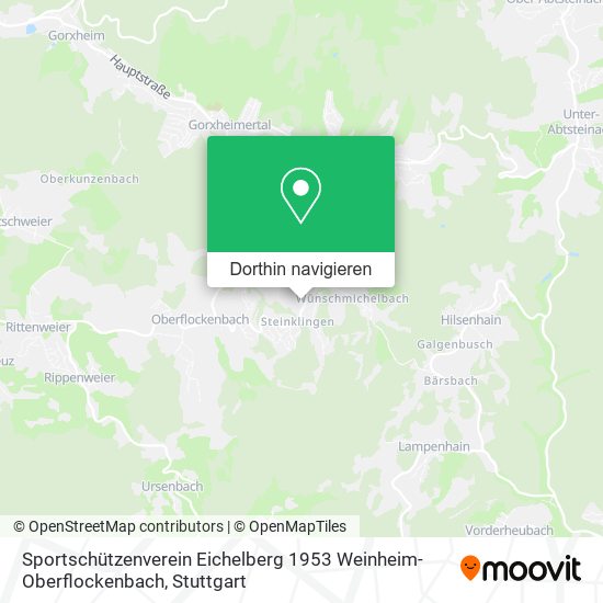 Sportschützenverein Eichelberg 1953 Weinheim-Oberflockenbach Karte