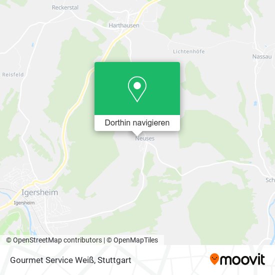 Gourmet Service Weiß Karte