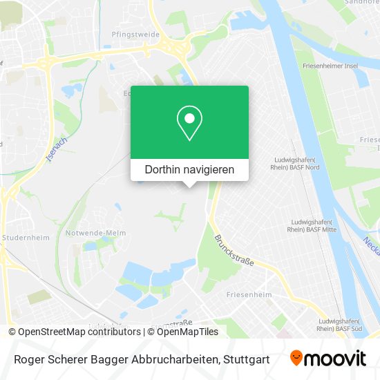 Roger Scherer Bagger Abbrucharbeiten Karte