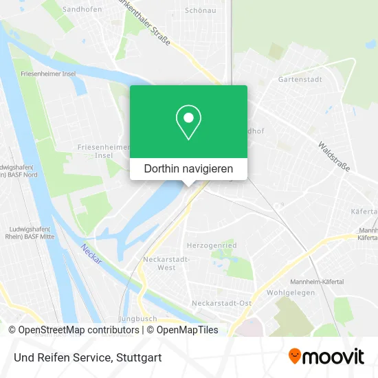 Und Reifen Service Karte