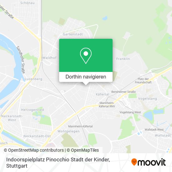 Indoorspielplatz Pinocchio Stadt der Kinder Karte
