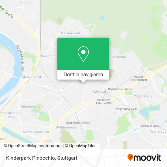 Kinderpark Pinocchio Karte